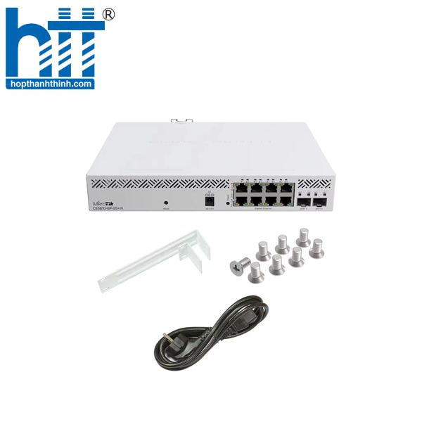 Hợp Thành Thịnh -Bộ Chuyển Mạch Switch Mikrotik CSS610-8P-2S+IN