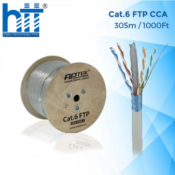 Cáp mạng APTEK CAT.6 FTP CCA - 305M