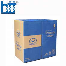 Cáp mạng VCOM Cat5e UTP CCA vỏ PVC (cuộn 305M)